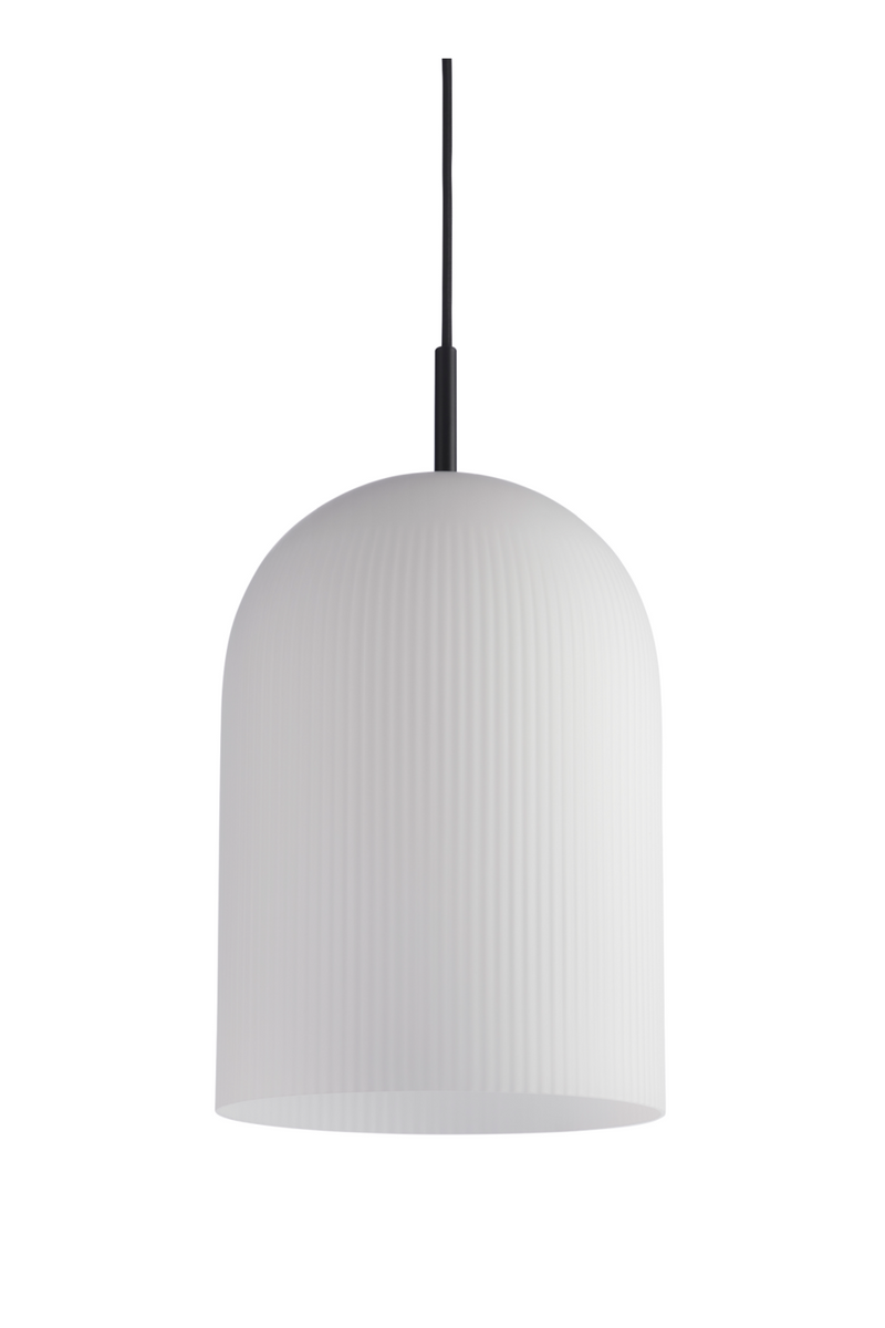 White Glass Contemporary Pendant Lamp | WOUD Ghost | Woodfurniture.com