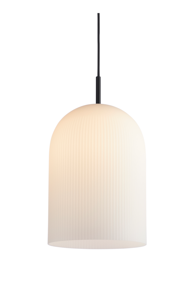 White Glass Contemporary Pendant Lamp | WOUD Ghost | Woodfurniture.com