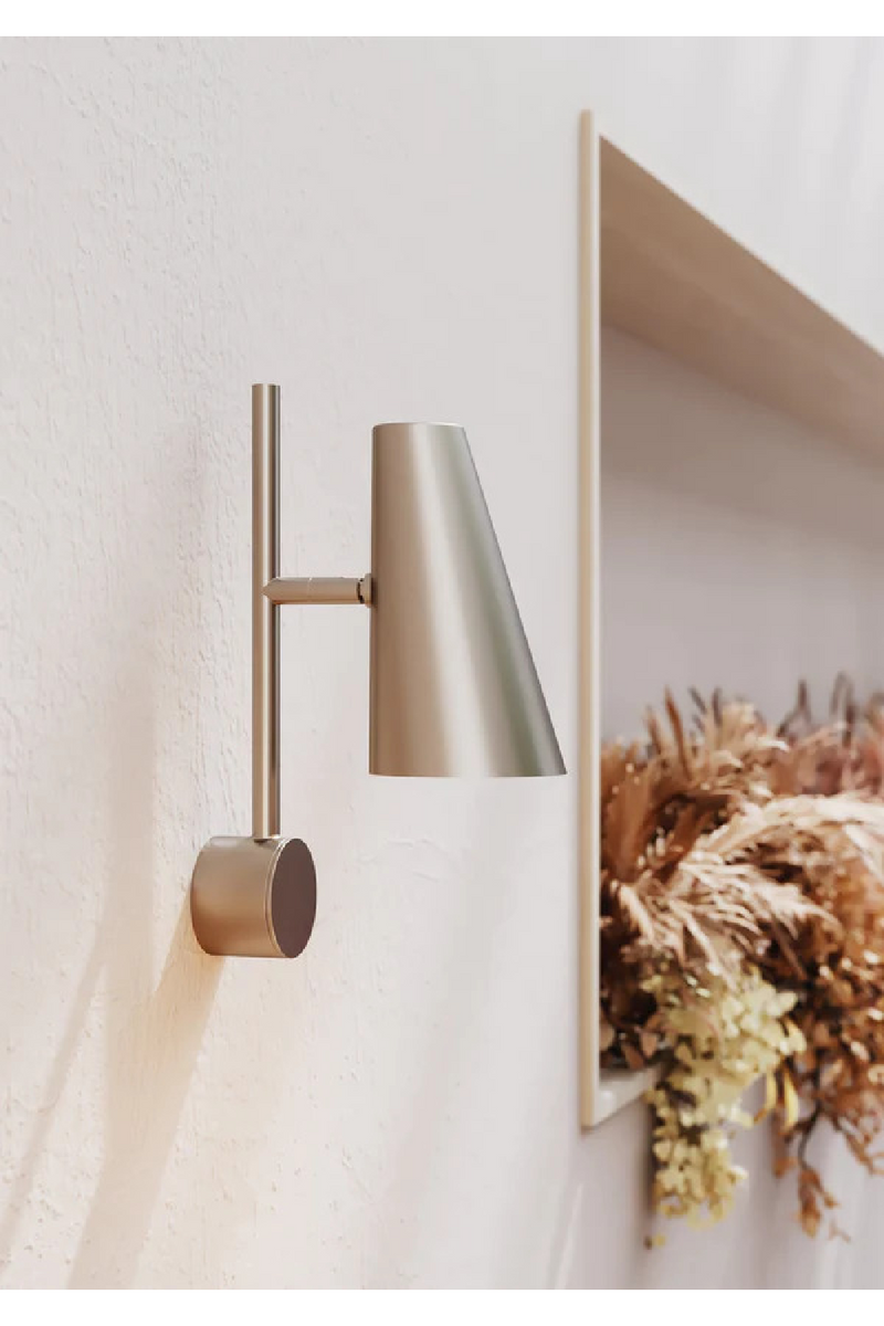 Conical Plated Wall Lamp | WOUD Cono | Woodfurniture.com