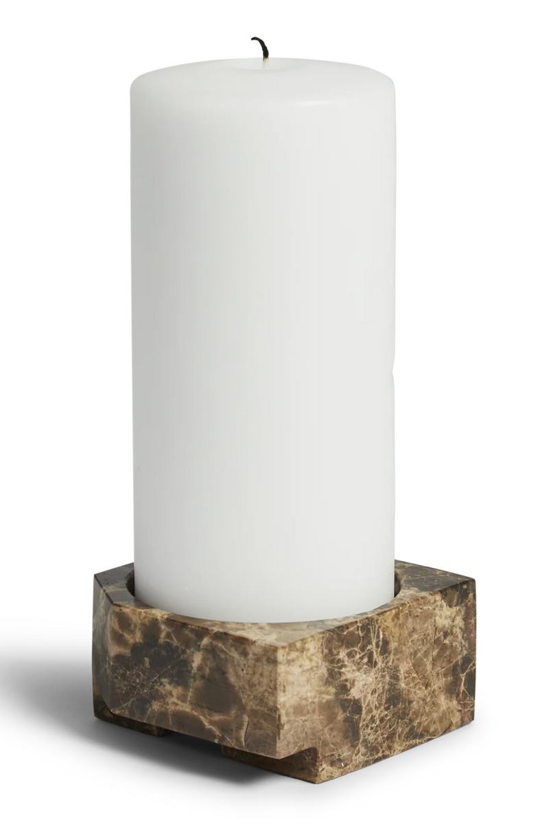 Marble Contemporary Candle Holder | WOUD Jeu De Dés 3 | Woodfurniture.com