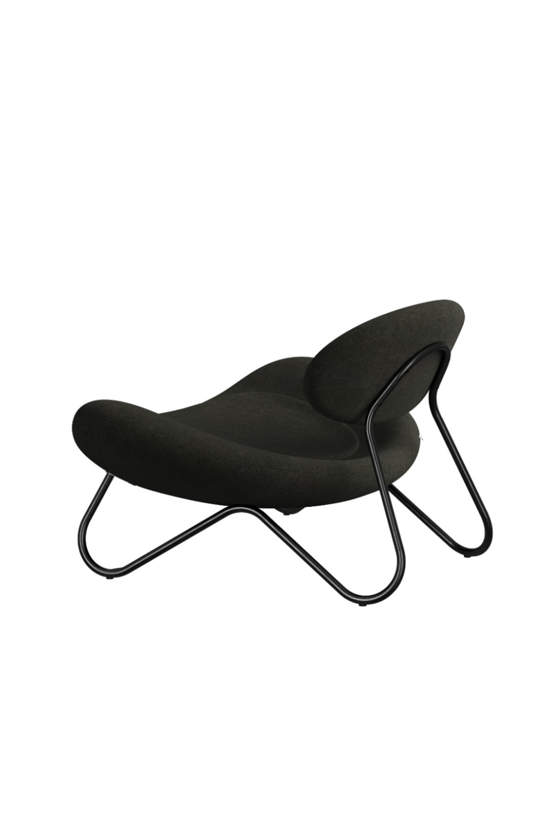 Black Fabric Modern Lounge Chair | WOUD Meadow | Woodfurniture.com