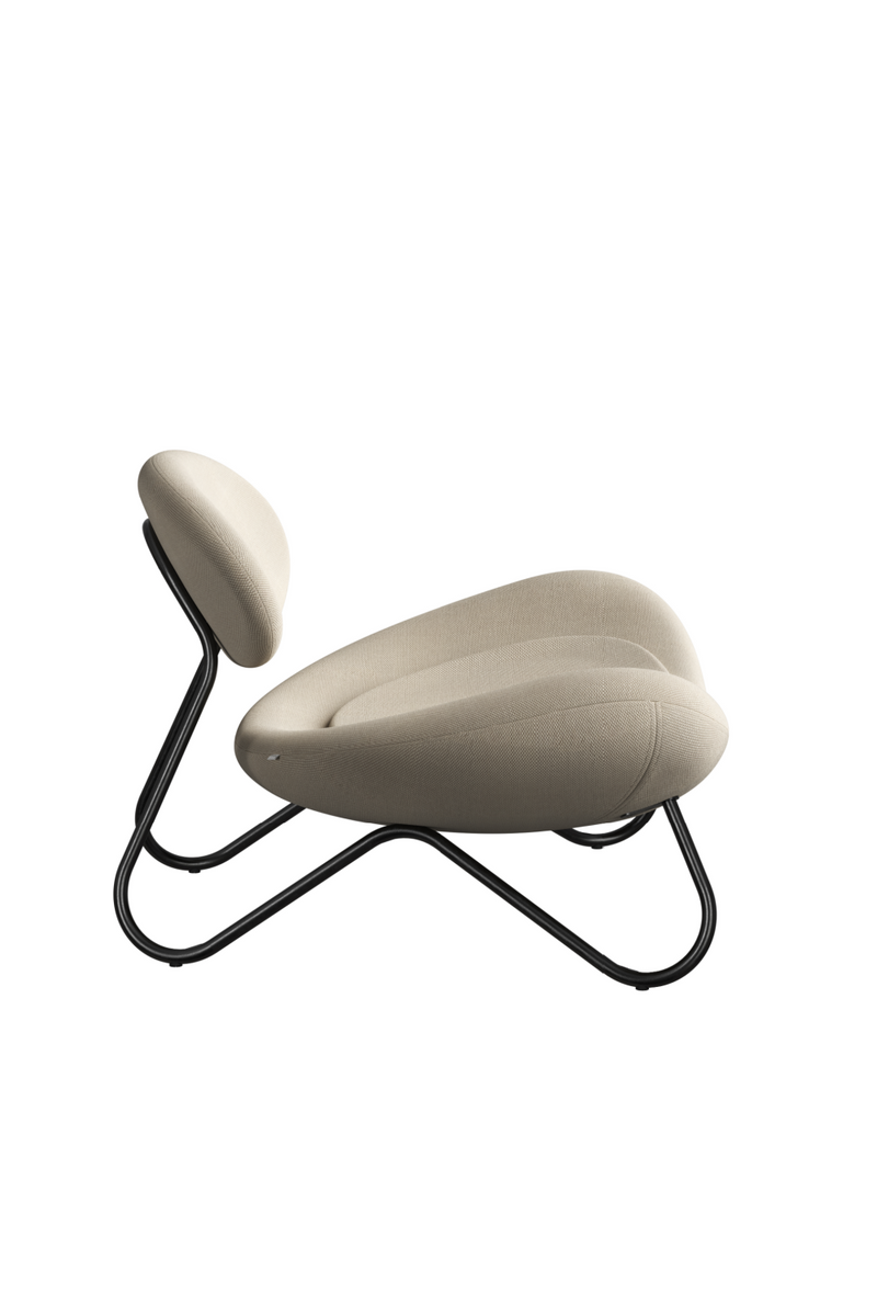 Black Fabric Modern Lounge Chair | WOUD Meadow | Woodfurniture.com