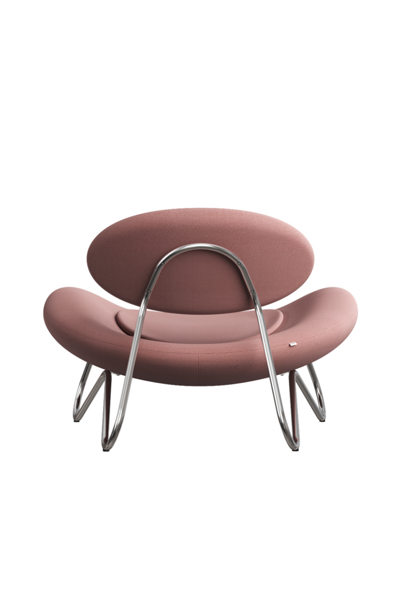Chrome Framed Modern Lounge Chair | WOUD Meadow | Woodfurniture.com