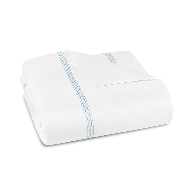 400TC Percale Embroidered Duvet Cover | Amalia Home Memória | Woodfurniture.com