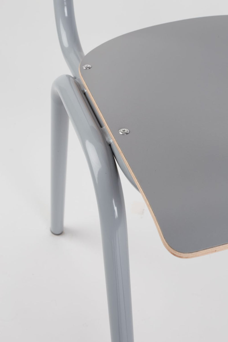 Gray Dining Chairs (2) | Zuiver Back To School | Woodfurniture.com
