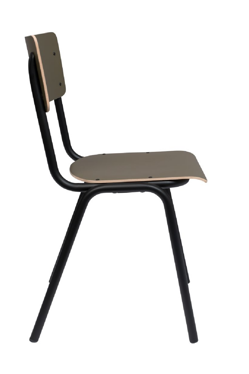 Matte Olive Dining Chairs (2) | Zuiver Back To School | dutchfurniture.com