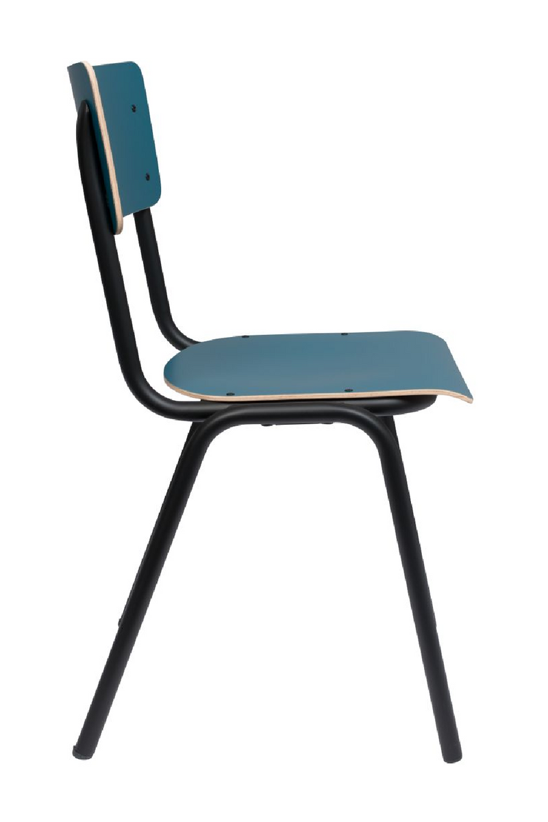Matte Blue Dining Chairs (2) | Zuiver Back To School | Woodfurniture.com