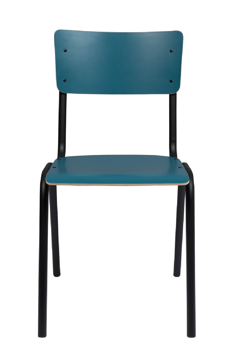 Matte Blue Dining Chairs (2) | Zuiver Back To School | Woodfurniture.com