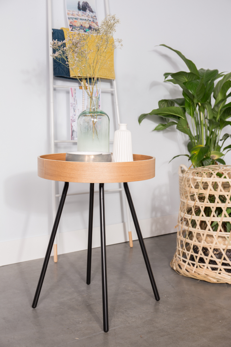 Removable Tray End Table | Zuiver Oak Tray | Woodfurniture.com