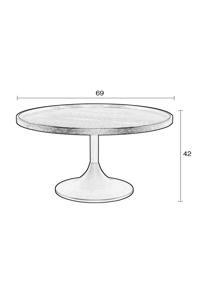 Black Round Coffee Table | Zuiver Jason | Woodfurniture.com