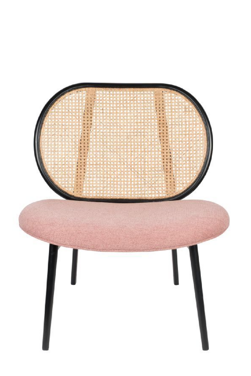 Pink Rattan Lounge Chair | Zuiver Spike | Woodfurniture.com