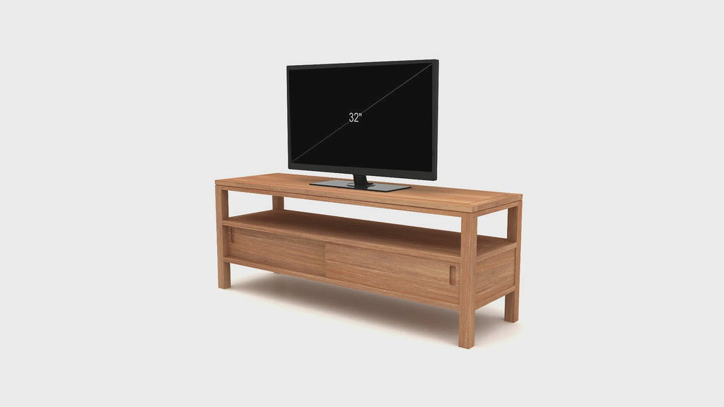 Solid Teak TV Cabinet | Tikamoon Anton | Woodfurniture.com