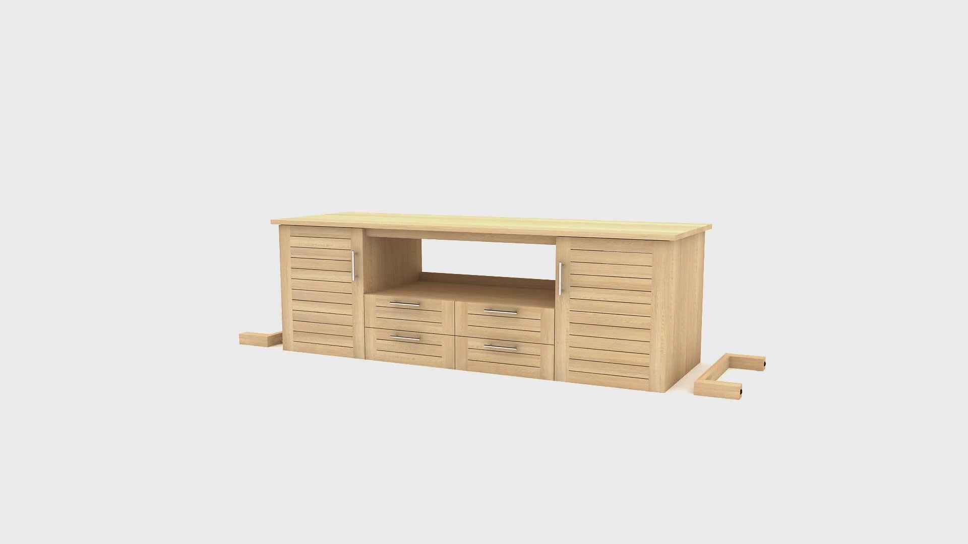 Minimalist Oak Vanity Unit | Tikamoon Soho | Woodfurniture.com