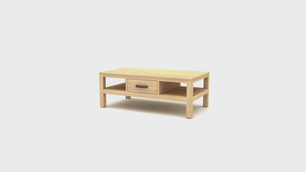 Solid Oak Coffee Table | Tikamoon Vertigo | Woodfurniture.com