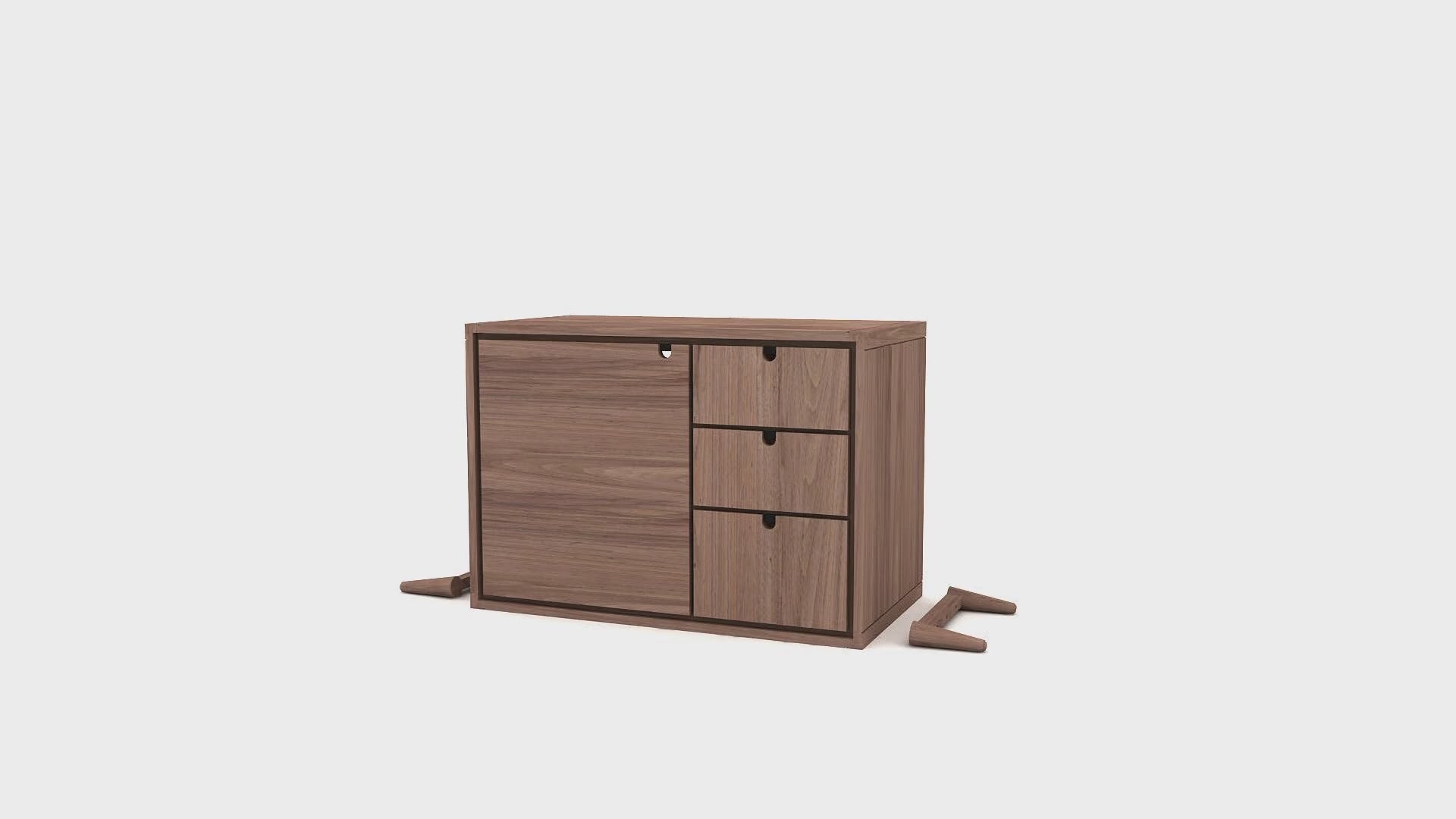 Scandinavian Style Vanity Unit | Tikamoon Jonak | Woodfurniture.com